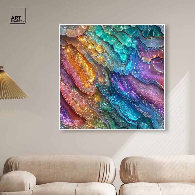 Glittering Spectrum I Canvas by Art Remedy