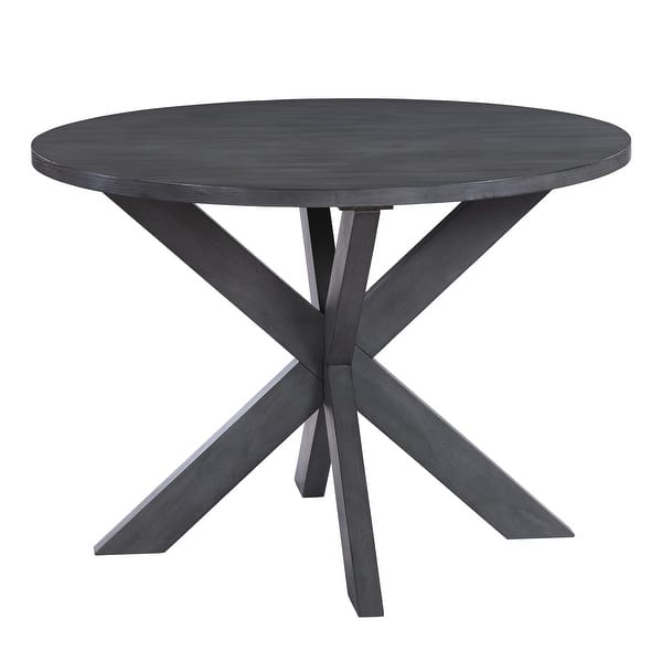 Farmhouse X-Base 42" Diameter Round Dining Table