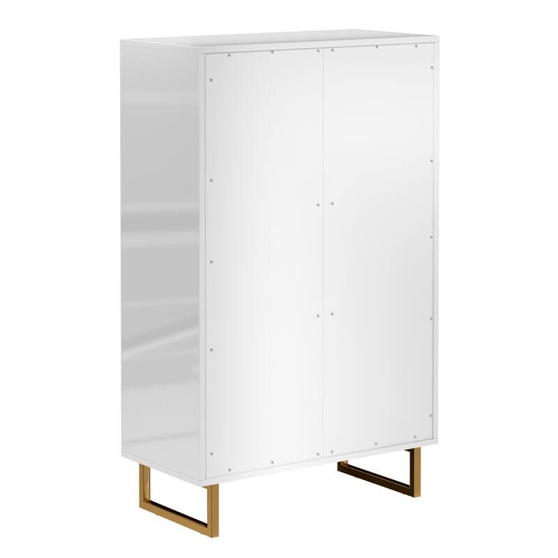 Clihome Industrial Bookshelf 2-shelf Bookcase with Storage Drawers