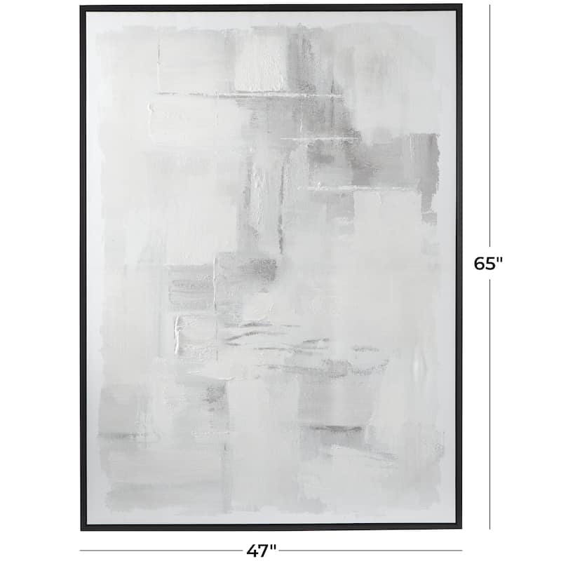 Canvas Abstract Living Room Framed Wall Art with Black Frame
