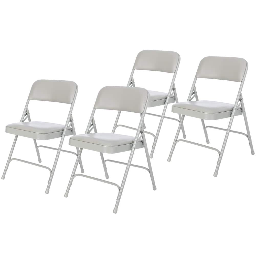 4 Pack Hampden Furnishings Bernadine Collection Vinyl Padded Folding Chair