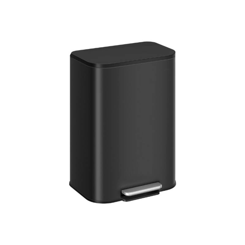 13-Gallon (50 L) Trash Can Can with Lid - Ink Black