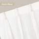 preview thumbnail 43 of 58, DriftAway Pinch Pleat Linen Textured Semi Sheer Solid Curtains Back Tabs