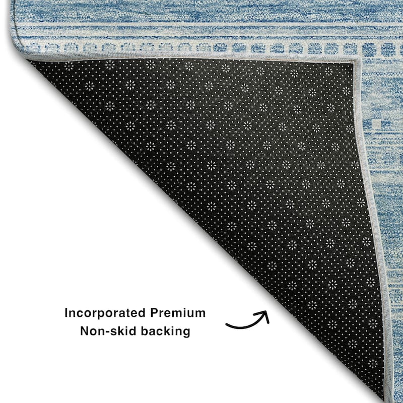Premium Washable Super Soft Boho Stripe Mayfield Rug