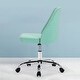 preview thumbnail 16 of 33, Home Office Chair Twill Fabric Ergonomic Desk Chair Computer Task Chair Vanity Chair