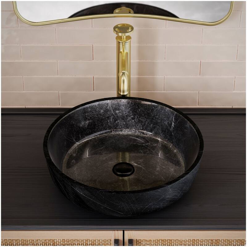 Swiss Madison SM-VS300 Avallon 16-9/16" Circular Glass Vessel Bathroom