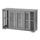 preview thumbnail 19 of 32, Porch & Den Jefferson Sliding Glass Door Stackable China Cabinet