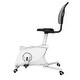 preview thumbnail 1 of 7, FLEXISPOT Adjustable Exercise Chair Home Office Chair Cycle Exercise Bike Sit2Go 2-in-1 Fitness Chair Desk Bike White