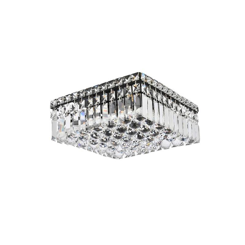 Somette Lausanne 4-light 12-inch Flush-Mount Chandelier - 12 Inch