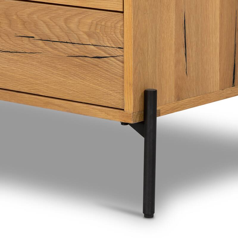 Larry Large Nightstand-Light Oak Resin