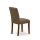 preview thumbnail 11 of 15, East West Furniture Dover Dining Room Chairs with Wood Seat - Finished in Mahogany (Set of 2)