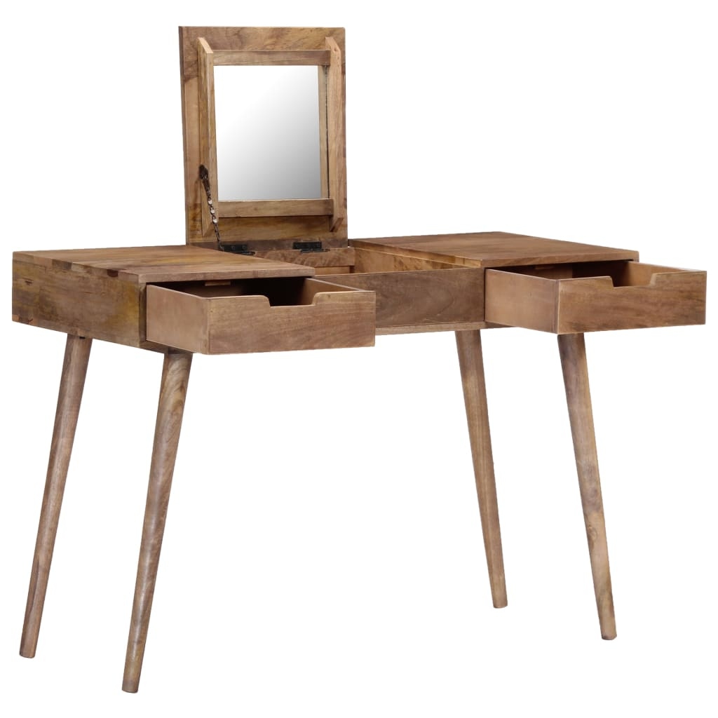 vidaXL Dressing Table 44 x17.7 x29.9 Solid Mango Wood