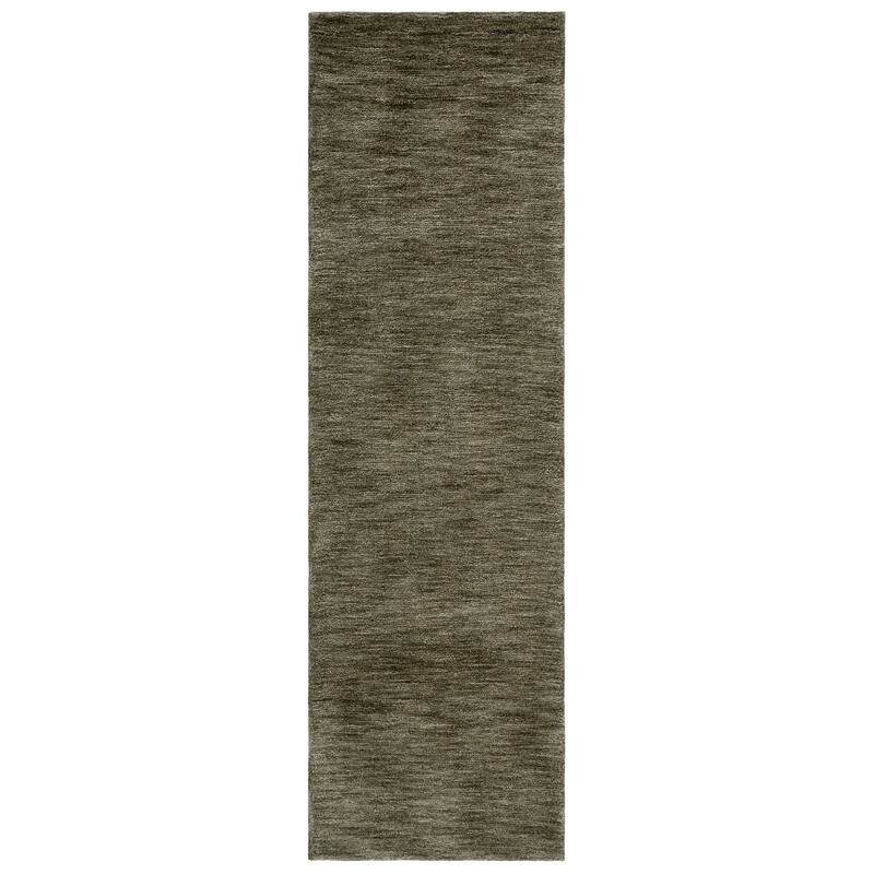 SAFAVIEH Handmade Carmine Virginica Modern & Contemporary Rug - 2'3" x 8' Runner - Green