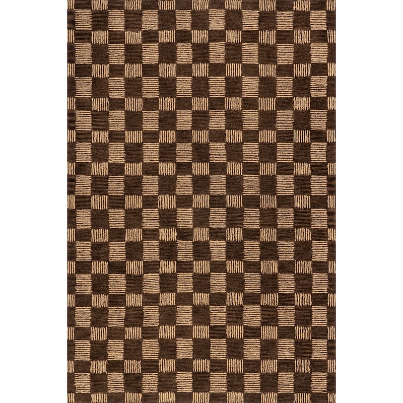 Quince Checkered Wool Area Rug