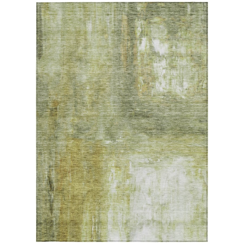 HomeRoots Abstract Transitional Rectangle Outdoor Rug