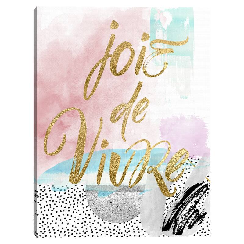 Joire de Vivre Gold Canvas Art Print