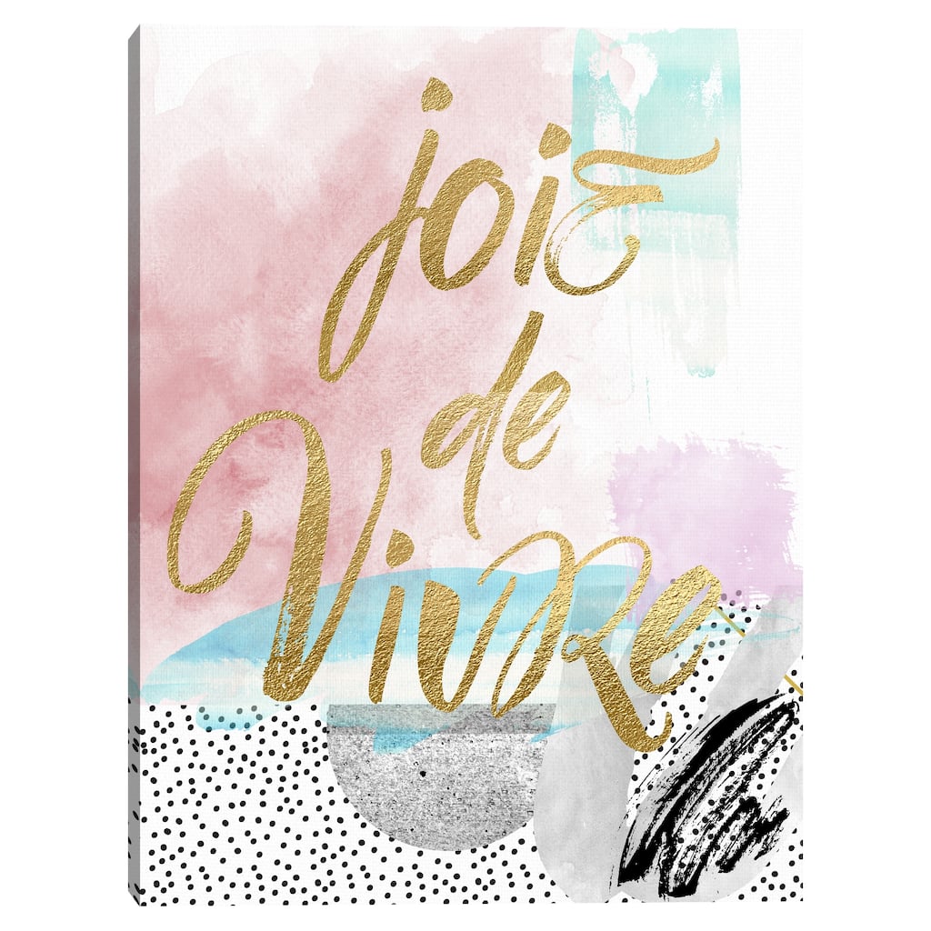 Joire de Vivre Gold Canvas Art Print
