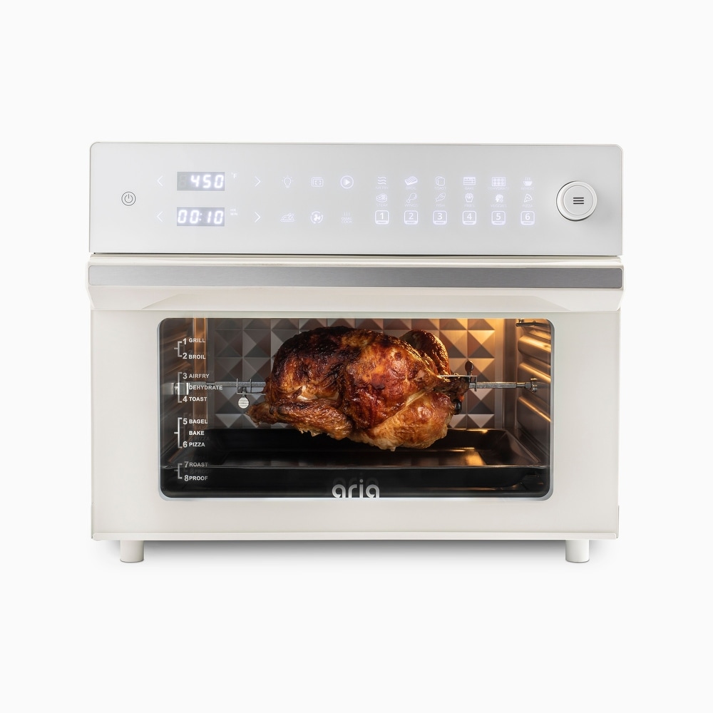 Costway 19 QT Multi-functional Air Fryer Oven Dehydrator Rotisserie  w/Accessories White\Green\Red