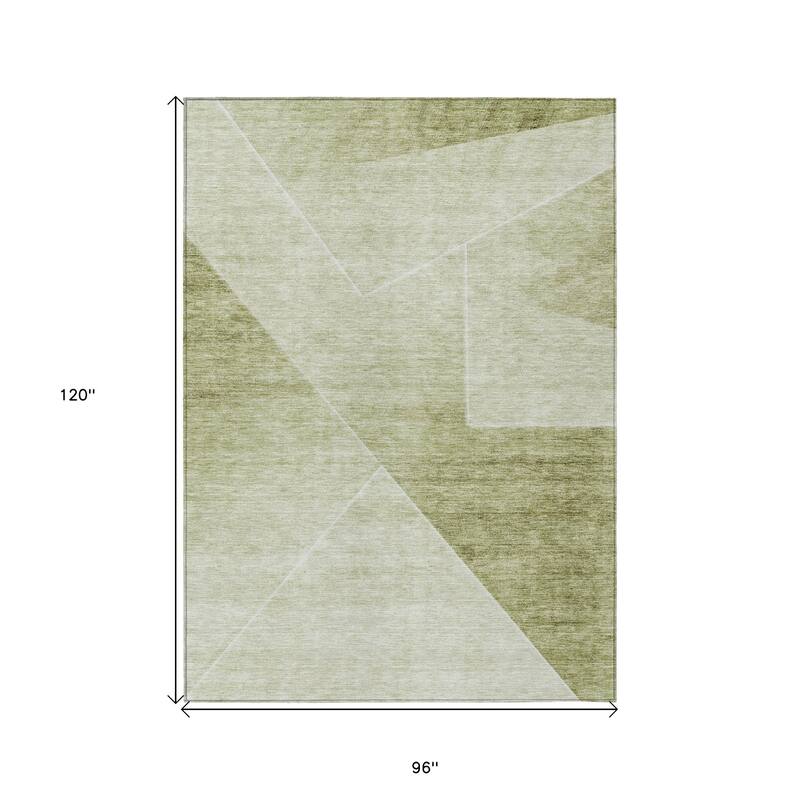 HomeRoots Abstract Transitional Rectangle Outdoor Rug