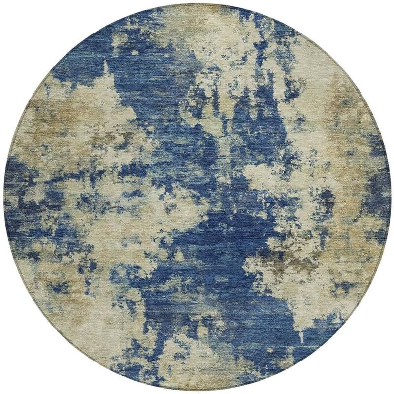 HomeRoots Abstract Transitional Rectangle Outdoor Rug