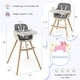 preview thumbnail 16 of 46, Costway 3 in 1 Convertible Wooden High Chair Toddler Feeding Chair - See Details