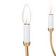 preview thumbnail 9 of 12, LALUZ Modern Farmhouse 6-Light Chandelier Crystal Drop Candle Light for Dining Living Room - Dia. 24" x H 21"