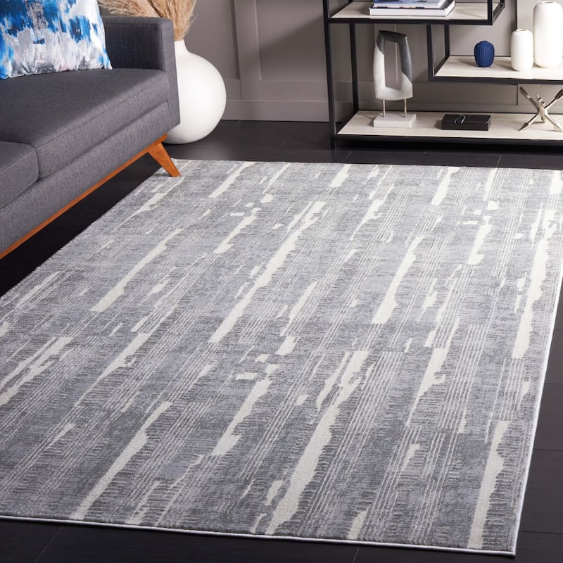 SAFAVIEH Whisper Luella Modern Abstract Rug - 5'3" x 7'6" - Grey/Light Grey