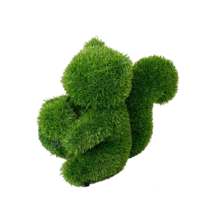 Sitting Bear Outdoor Garden Artificial Turf Topiary - 24"