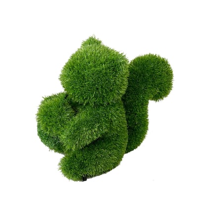 Sitting Bear Outdoor Garden Artificial Turf Topiary - 24"