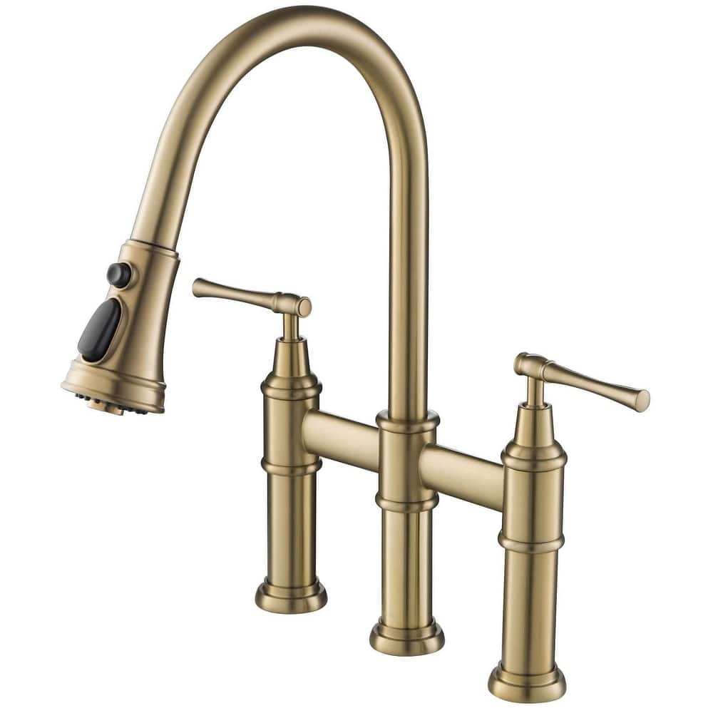 Kraus Allyn 1.8 GPM Bridge Pull Down Kitchen Faucet
