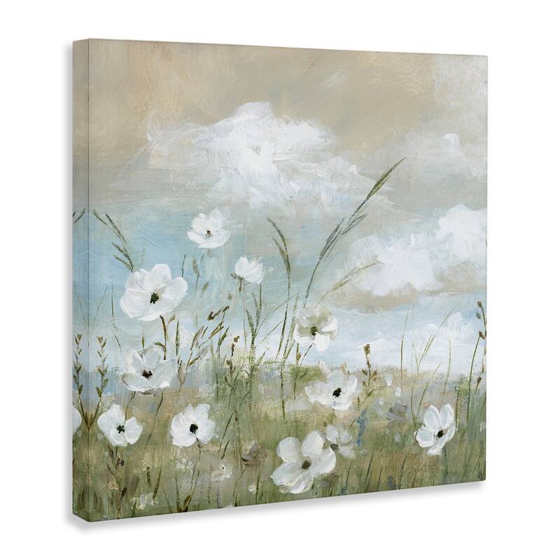 Stupell Clouds Beyond Meadow Canvas Wall Art Design By Nan