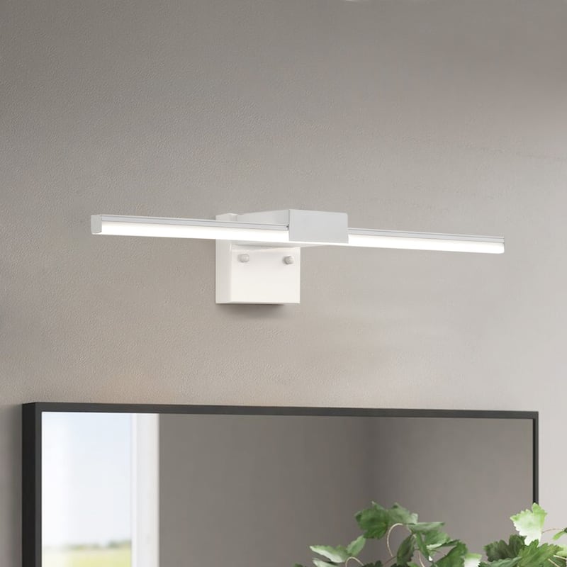 Modern Black or White 23.74-inch Linear LED Dimmable Bathroom Vanity Lighting Fixture
