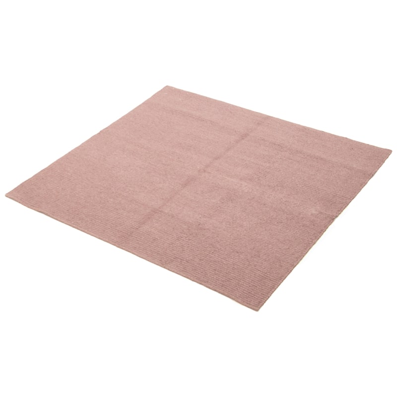 ECARPETGALLERY Flat-Weave Natural Dark Grey Wool Tapestry Kilim - 4'11 x 4'11