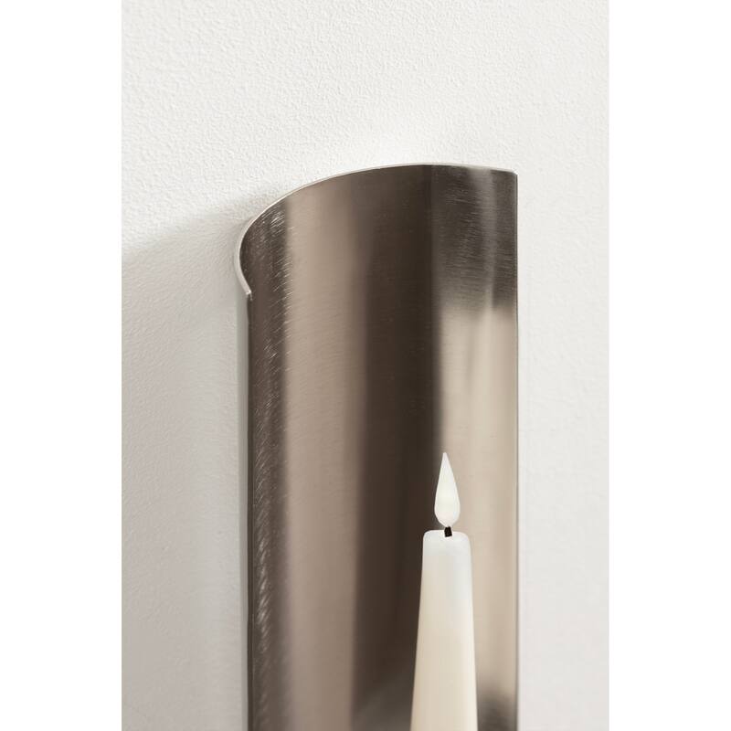 Kate and Laurel Taybron Metal Taper Wall Sconce