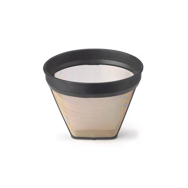 slide 2 of 4, Fino Gold Mesh Permanent Coffee Filters, Number 2-Size Filter, Brews 2 to 6-Cups, Set of 2