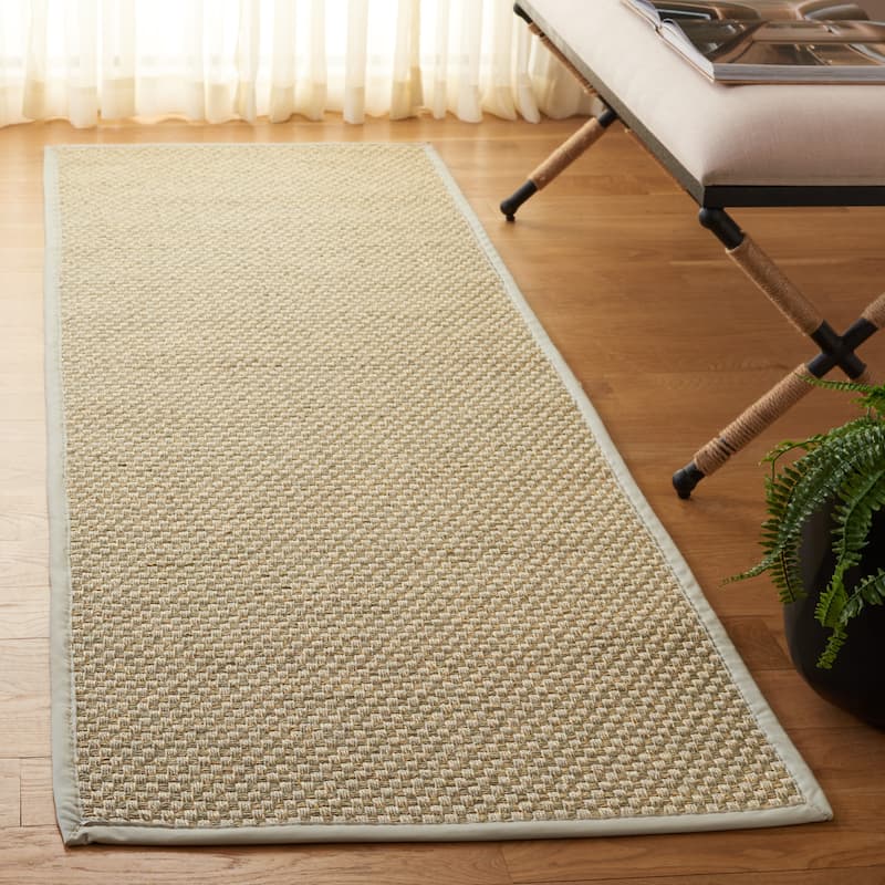 SAFAVIEH Napa Faux Sisal Meret Washable Indoor/Outdoor Rug - Weather Resistant & Easy Cleaning - Natural/Beige - 2'6" x 8' Runner