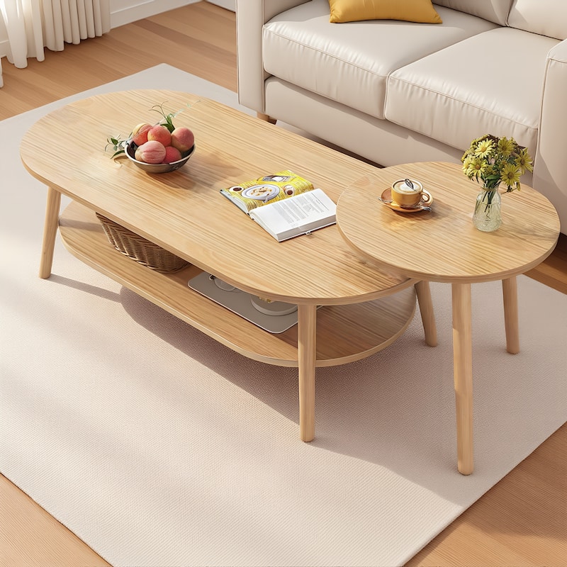 Modern Wooden Household Creative Outdoor/Indoor Coffee Table - Oak