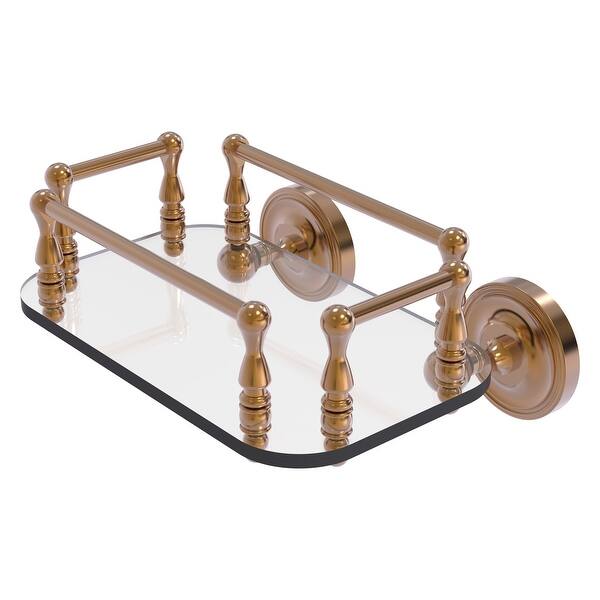 Allied Brass Prestige Regal Collection Wall Mounted Glass Guest Towel Tray in Antique Copper Allied Brass Prestige Regal Collection Wall Mounted Glass Guest Towel Tray in Antique Copper