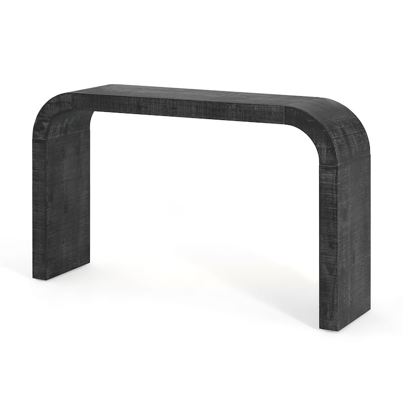 Curved Edge Entryway Console Table Living Room Accent Table