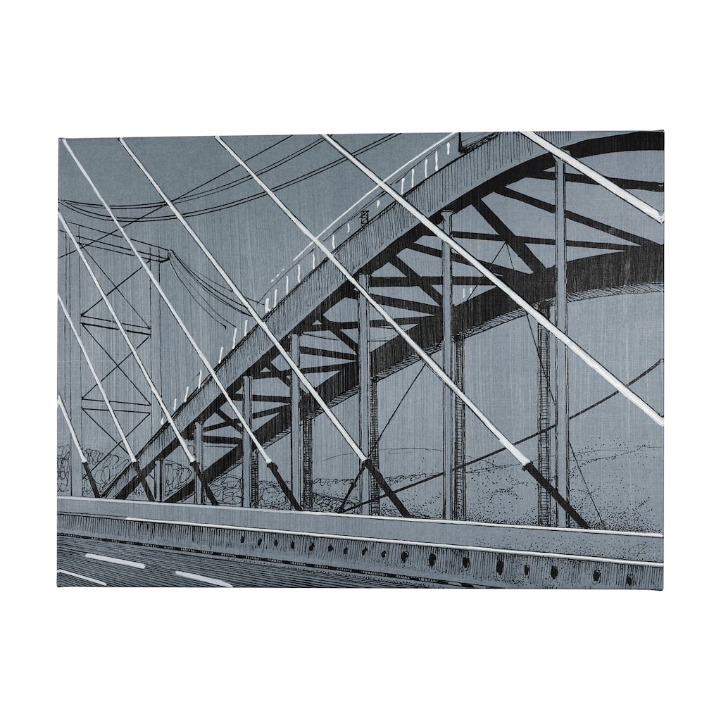 Bridge II (56 x 42) Canvas Art Print