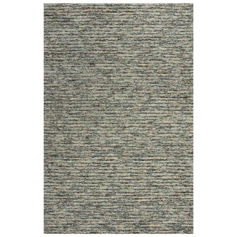 Alora Decor Laine Collection Stripe Casual Area Rug - 8'6" x 11'6" - Beige