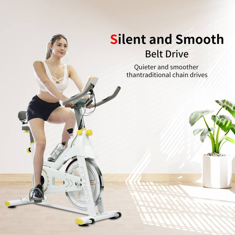 Indoor Exercise Bike Cycling Bike with Comfortable Seat Cushion