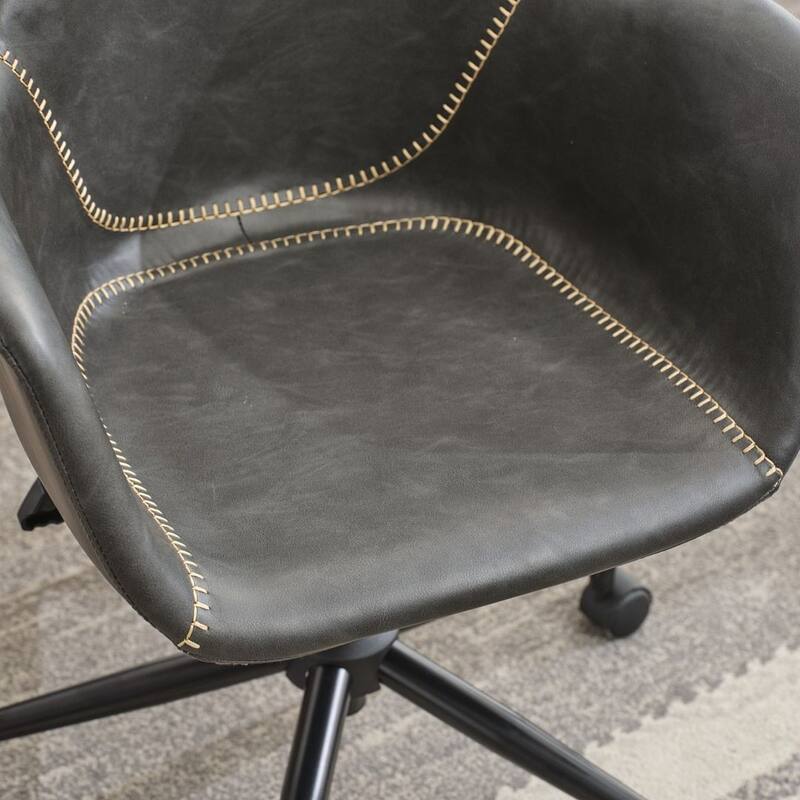 Mid-Century 360 Swivel Office Chair, Rolling Swivel Height Adjustable Ergonomic Chair