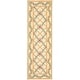 preview thumbnail 5 of 13, SAFAVIEH Hand-hooked Trellis Ivory Wool Rug 2'6" x 10' Runner - Ivory - Runner