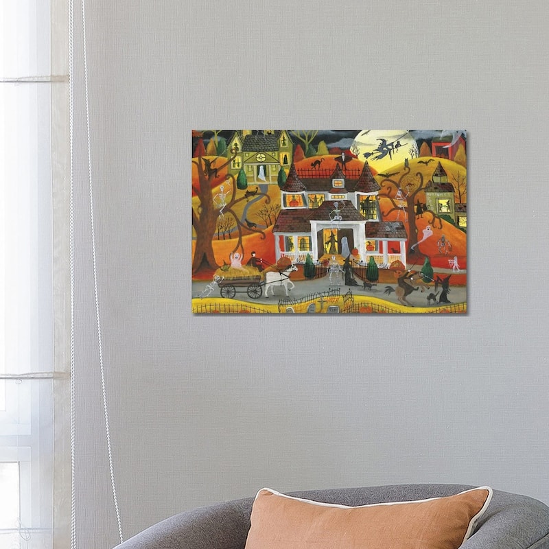 iCanvas "Halloween Fright Night" by Cheryl Bartley Canvas Print - 18x26x1.5