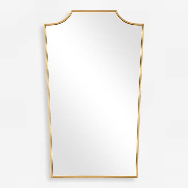 slide 2 of 6, Uttermost 08239 Demure 24"W x 40"H Specialty Flat Accent Mirror Gold