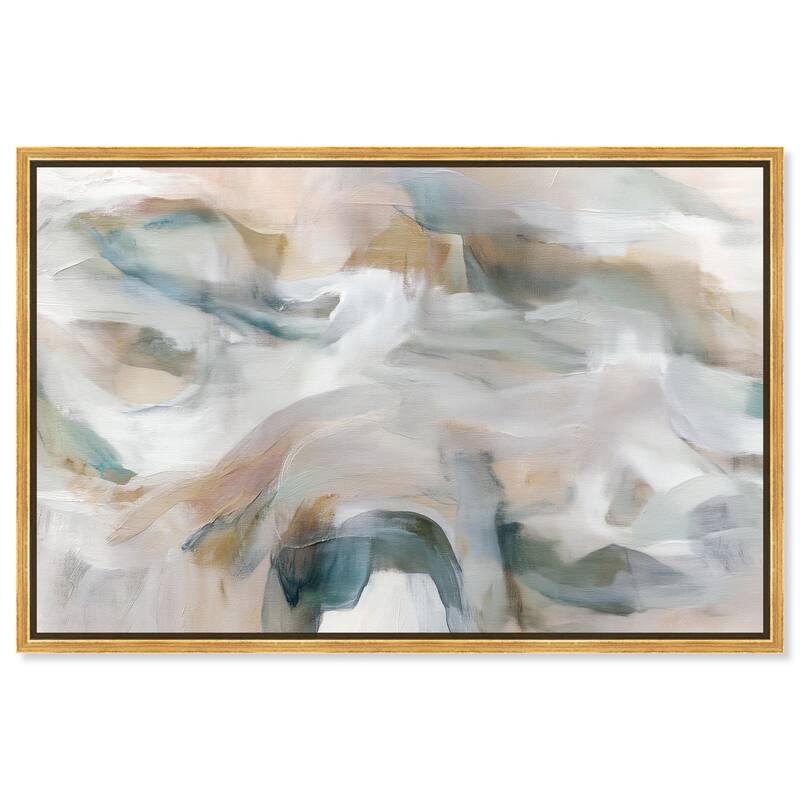 Whispering Colors IV Canvas by Art Remedy - Gold - 54" x 36"