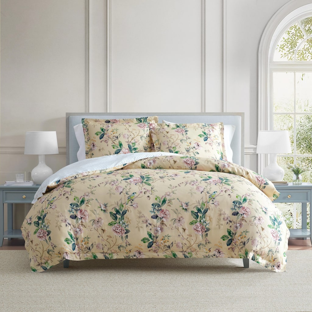 Martha Stewart Songbird Cotton Reversible Comforter Set