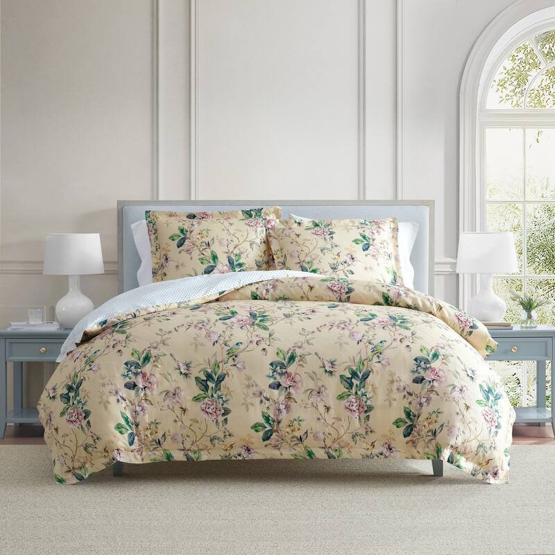 Martha Stewart Songbird Cotton Reversible Comforter Set