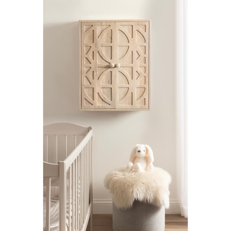 Kate and Laurel Galliene Wood Wall Cabinet